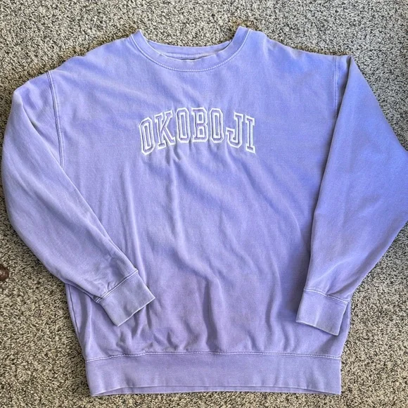 Lavender Okoboji Women's Sweatshirt - Picture 3 of 4